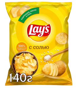 Чипсы "Lay's" с солью 140 г